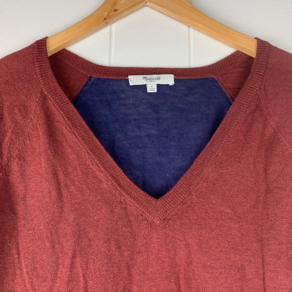 Madewell linen two toned lightweight soft sweater - Picture 5 of 10
